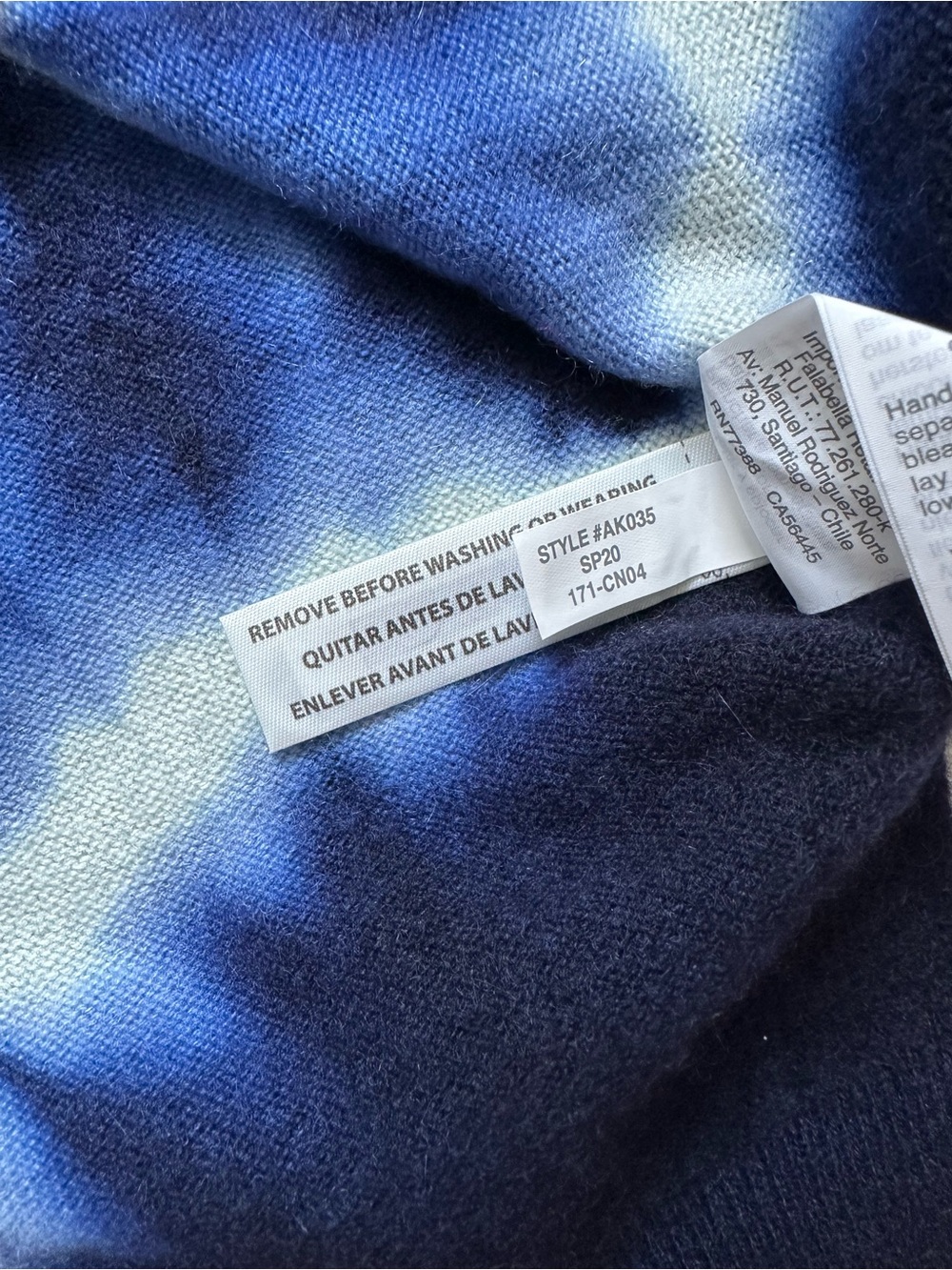 J. Crew Cashmere crewneck sweater in navy tie-dye - NTW - Picture 13 of 14